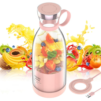 11.83 Fl Oz Battery Powered Blender, White